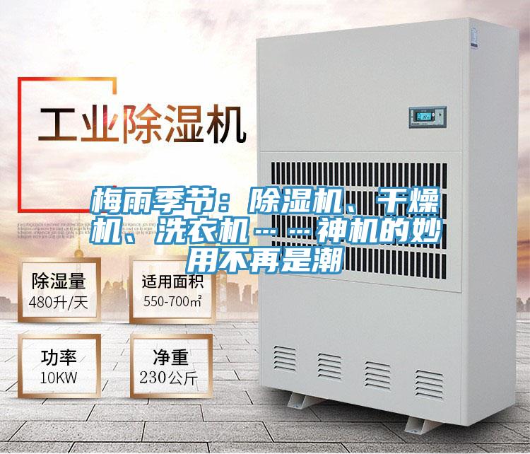 梅雨季節(jié)：除濕機、干燥機、洗衣機……神機的妙用不再是潮