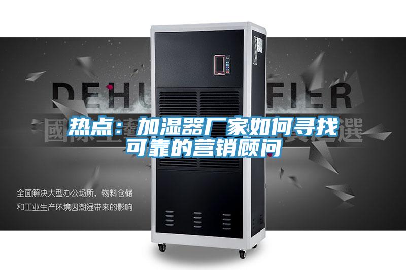熱點(diǎn):加濕器廠家如何尋找可靠的營(yíng)銷(xiāo)顧問(wèn)