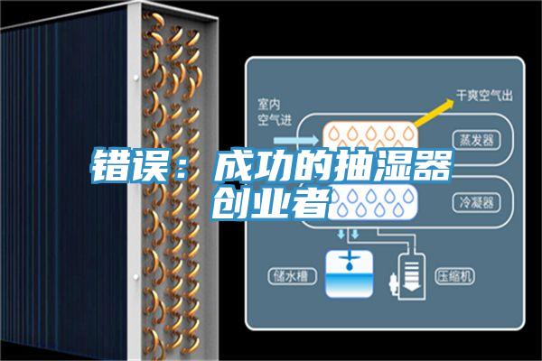 錯誤：成功的抽濕器創業者