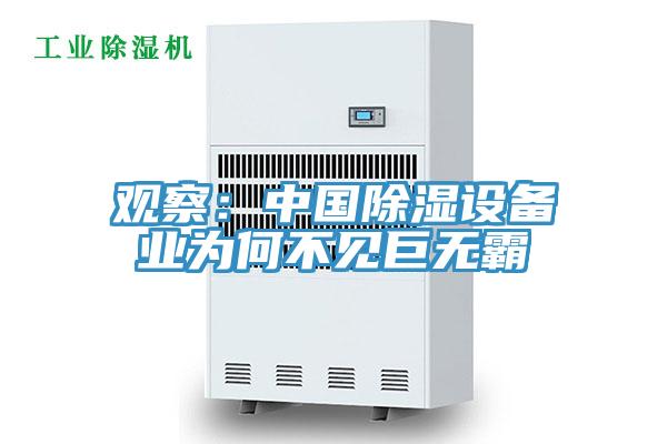 觀察：中國(guó)除濕設(shè)備業(yè)為何不見(jiàn)巨無(wú)霸