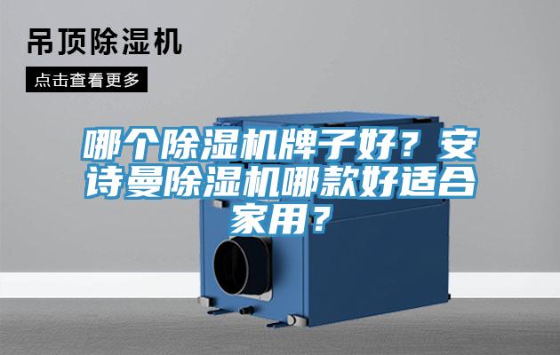 哪個除濕機牌子好？安詩曼除濕機哪款好適合家用？