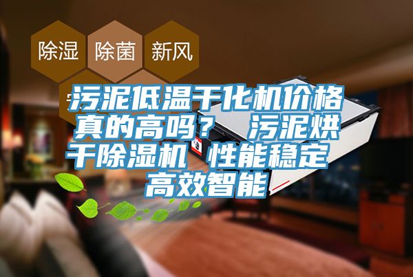 污泥低溫干化機價格真的高嗎? 污泥烘干除濕機 性能穩定 高效智能