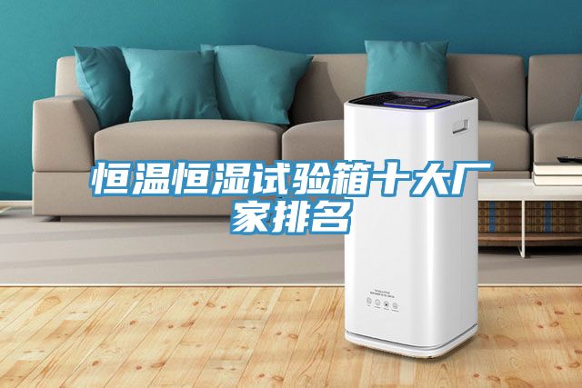 恒溫恒濕試驗箱十大廠家排名