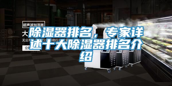 除濕器排名，專家詳述十大除濕器排名介紹