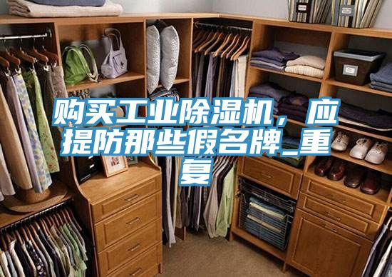 購買工業(yè)除濕機,應提防那些假名牌_重復