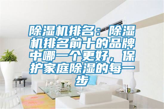 除濕機排名：除濕機排名前十的品牌中哪一個更好，保護家庭除濕的每一步