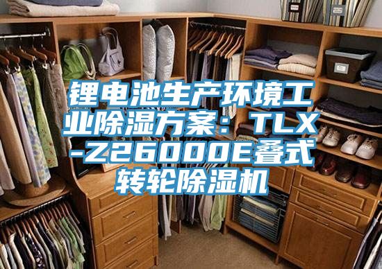鋰電池生產(chǎn)環(huán)境工業(yè)除濕方案:TLX-Z26000E疊式轉(zhuǎn)輪除濕機(jī)