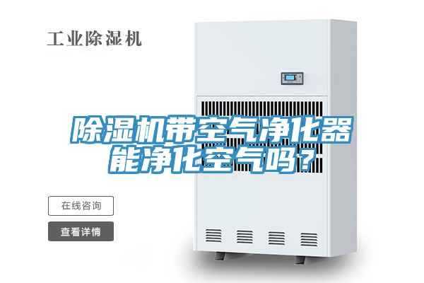 除濕機(jī)帶空氣凈化器能凈化空氣嗎?