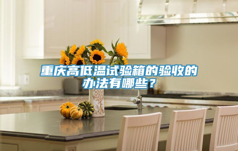 重慶高低溫試驗箱的驗收的辦法有哪些?