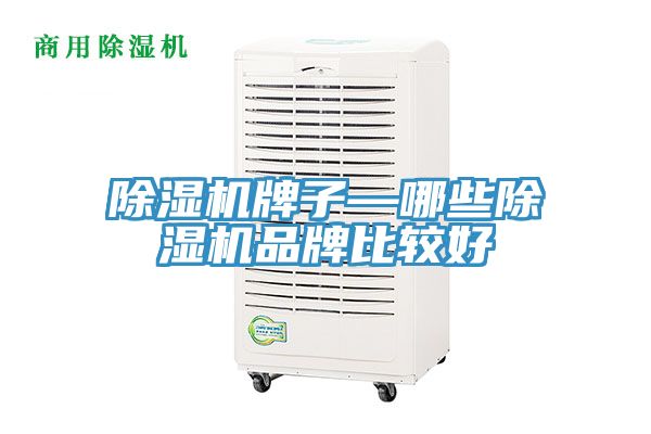 除濕機牌子—哪些除濕機品牌比較好